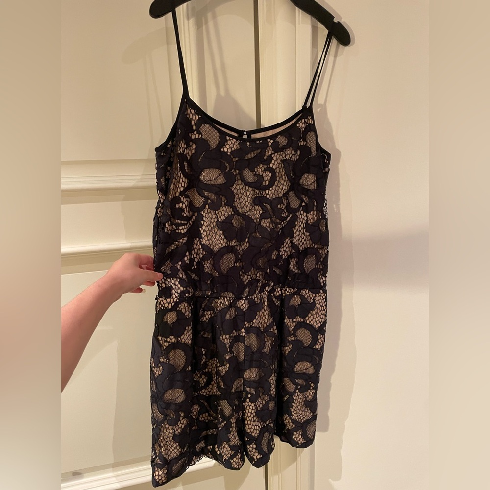 Diane Von Furstenberg Black Lace skirt dress